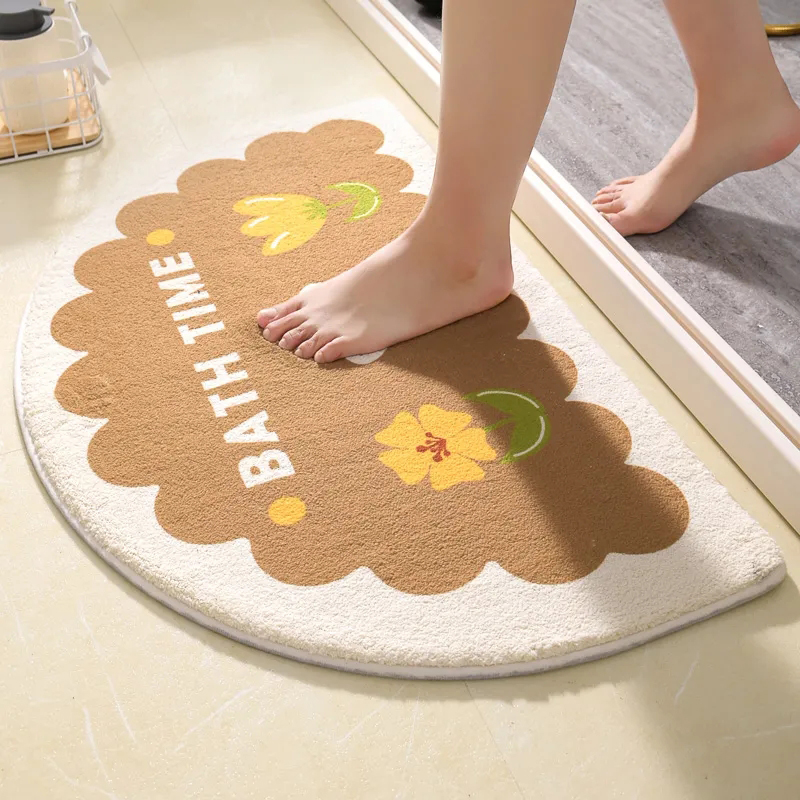 PAIDU Manufacturer BSCI Floral Welcome Entrance Doormats Carpets Rug For Home Bath Living Room