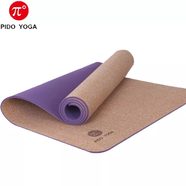 Paidu Manufacturer High Quality Original Cork TPE Yoga Mat Fast Sale