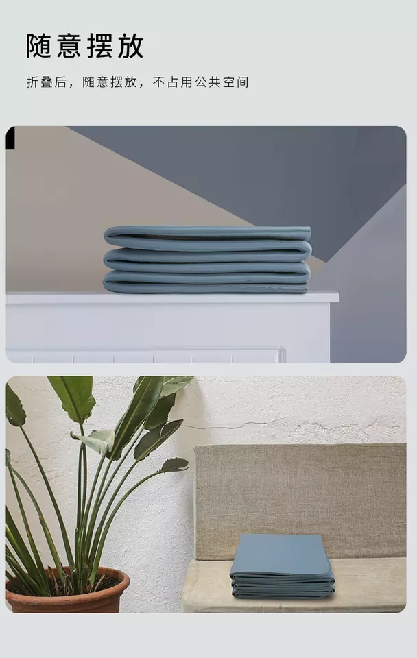 PAIDU Manufacturer BSCI Light Weight Travel Folding Color Easy Foldable TPE Yoga Mat