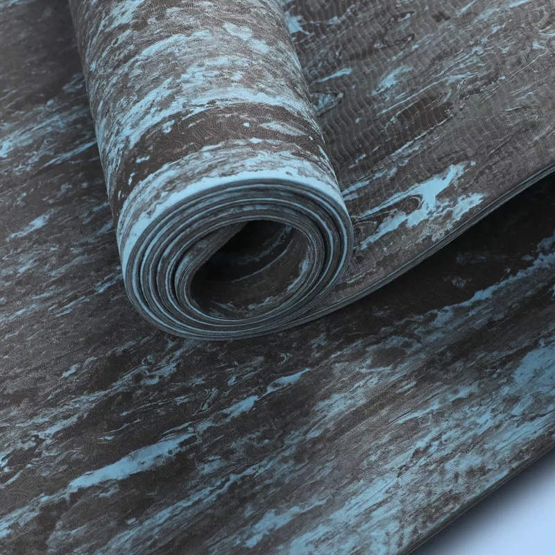 PAIDU Manufacturer BSCI Black Mix Fitness Tpe Yoga Mat 6mm