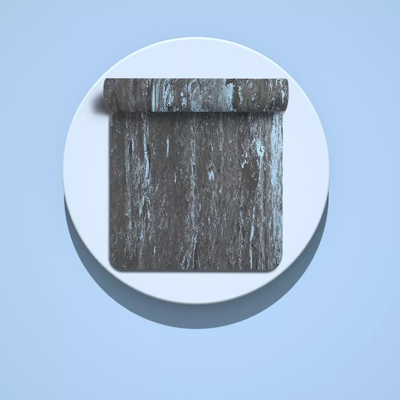 PAIDU Manufacturer BSCI Black Mix Fitness Tpe Yoga Mat 6mm