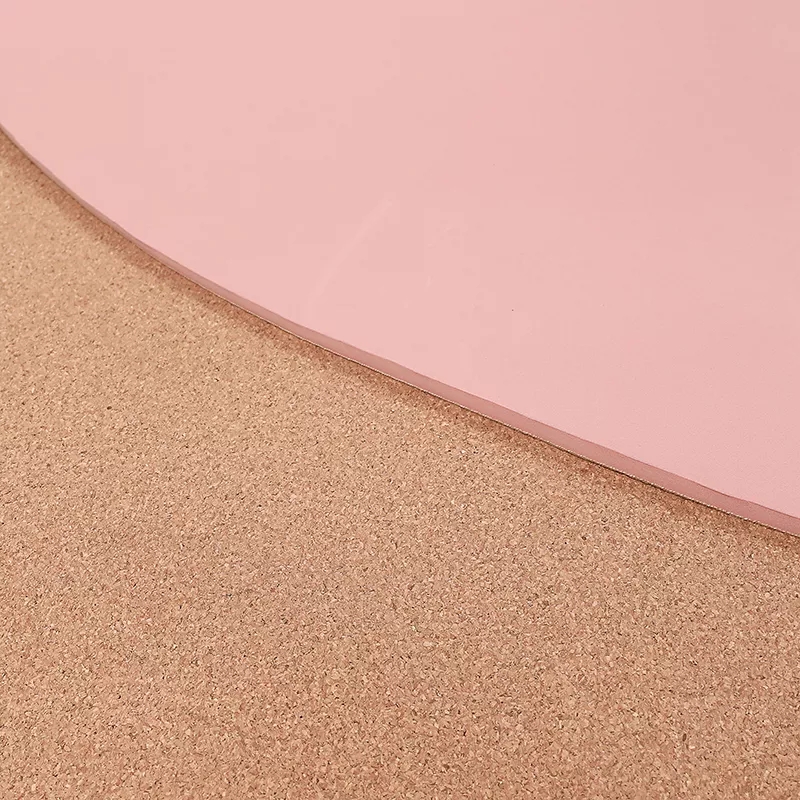 PAIDU Manufacturer BSCI Large Round Tpe Cork Yoga Mat 5mm Foldable Travel Yoga Mat