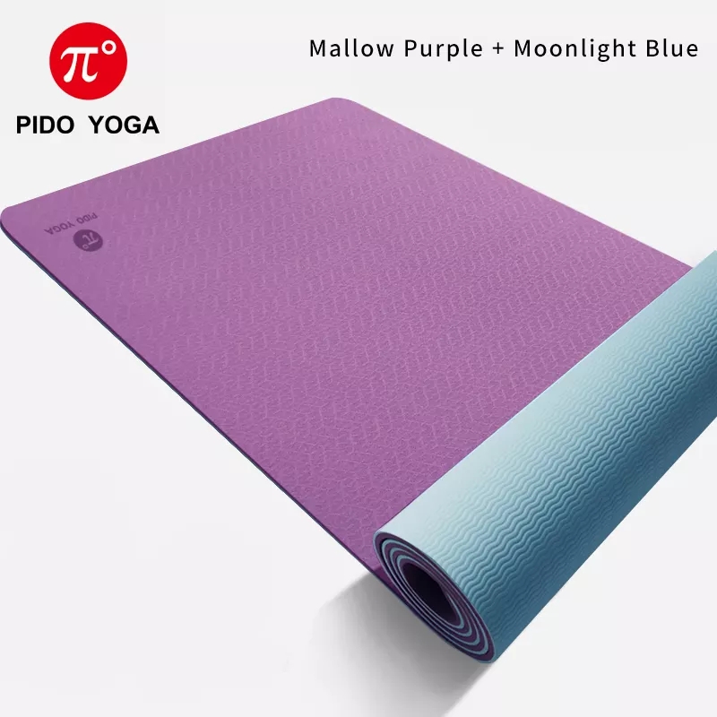 PAIDU Manufacturer BSCI Yoga Mat Tpe 6mm Double Layer Yoga Matt