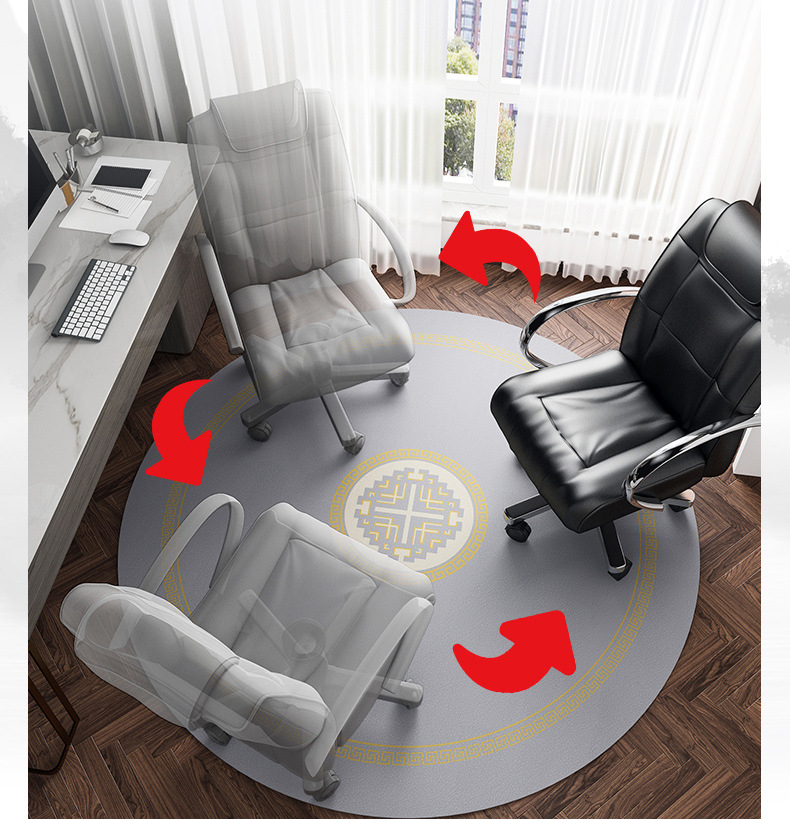 Paidu Manufacturer PU Chair Mat Non-Slip Mat Waterproof Walk-In Carpet Protection