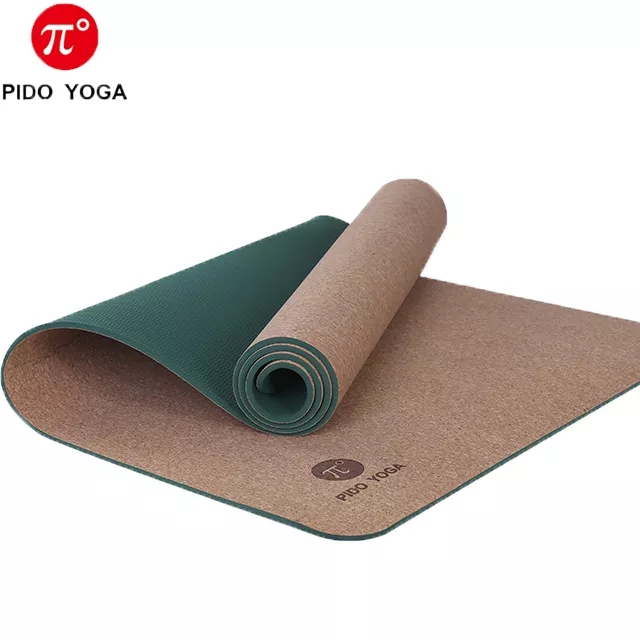 Paidu Manufacturer High Quality Original Cork TPE Yoga Mat Fast Sale