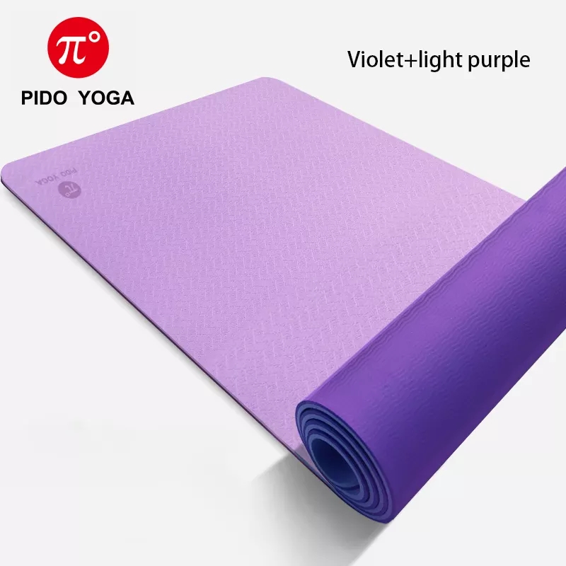 PAIDU Manufacturer BSCI Yoga Mat Tpe 6mm Double Layer Yoga Matt