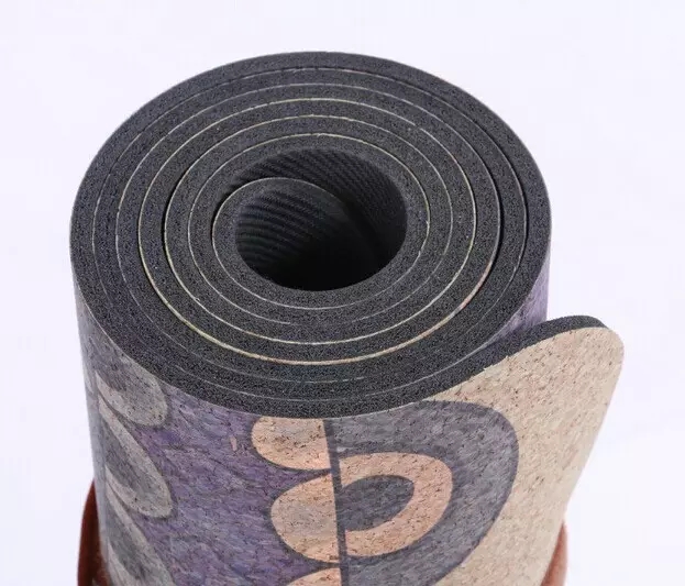 Paidu Manufacturer Custom logo or printing eco friendly yoga natural fitness cork yoga mat