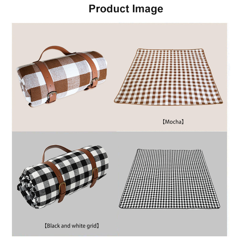 PAIDU Manufacturer BSCI Picnic Mat Thicken Leather Plaid Foldable Camping Mat