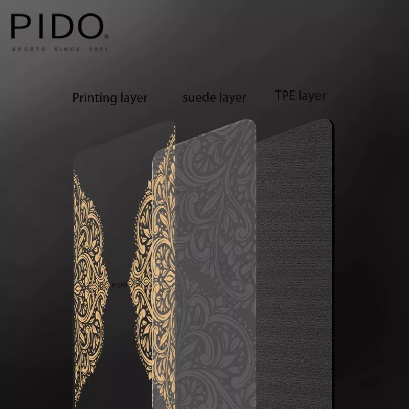 PAIDU Manufacturer BSCI YOGA TPE Mat for Fitness, Exercise,Pilates, Regular Sizes