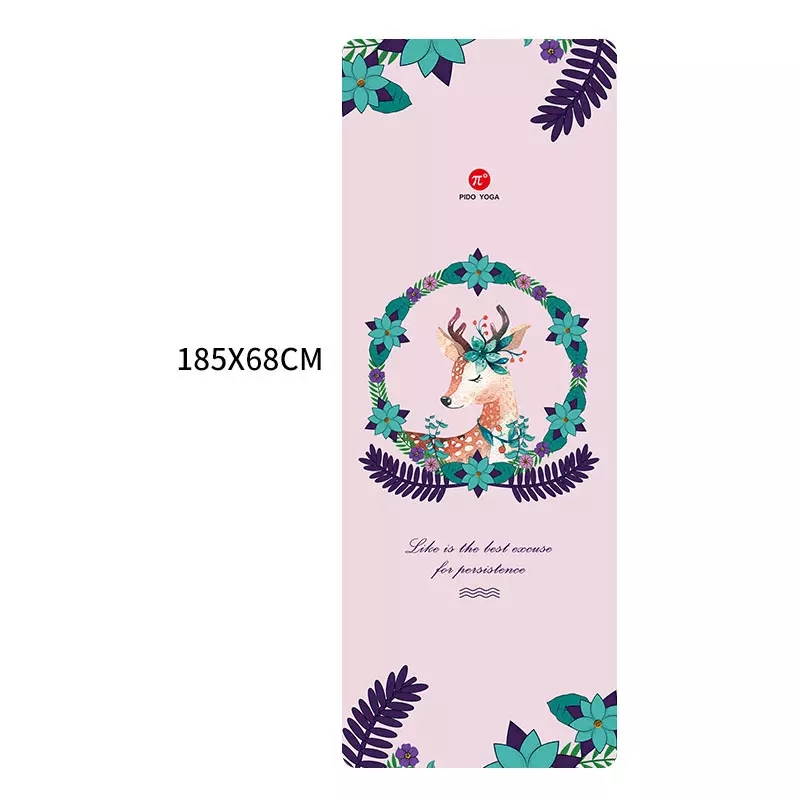 Paidu Manufacturer eco friendly Water Washable natural rubber travel suede microfiber yoga mat