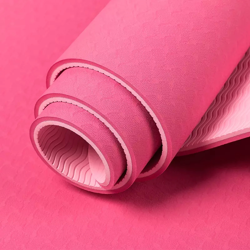 PAIDU Manufacturer BSCI TPE Yoga Mats Printed Eco Friendly Laser Waterproof