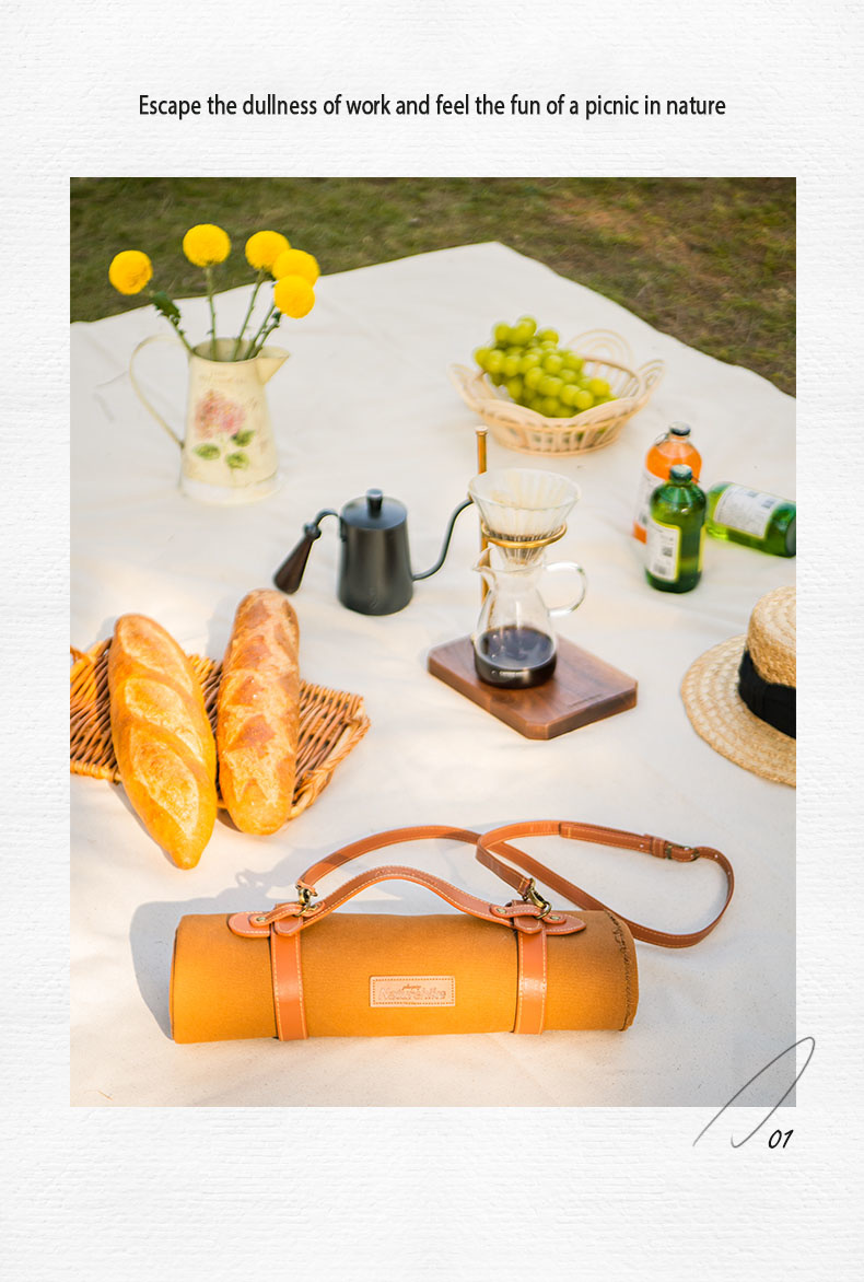 PAIDU Manufacturer BSCI Portable Outdoor Camping Canvas Picnic Blanket Ultra-Light Convenient