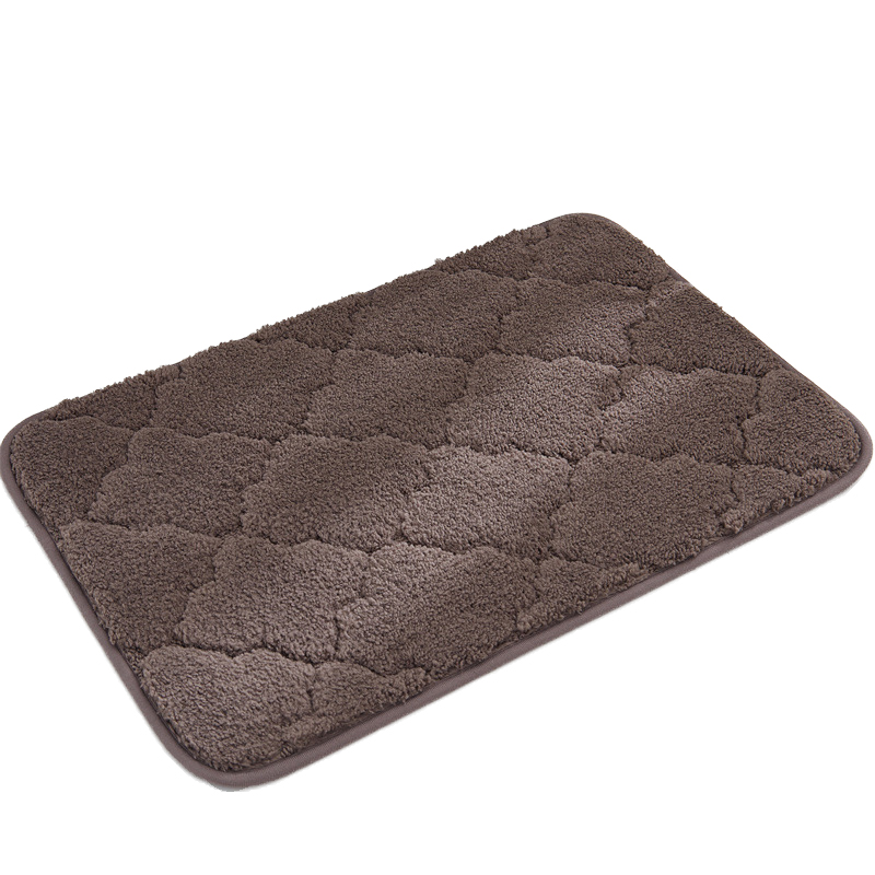 Paidu Manufacturer Soft Door Mat Non-Slip Foot Mats Polyester Non-Slip Mat Brown