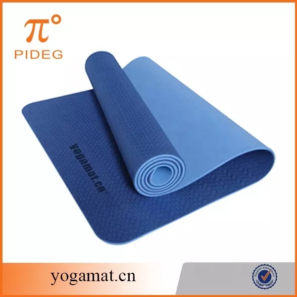 PAIDU Manufacturer BSCI TPE Two-Color Yoga Mat Female/Kids Widening Thickening Beginner Fitness Non-Slip