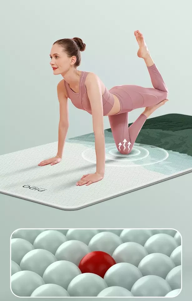 PAIDU Manufacturer BSCI Yoga Mat Exercise Beginner and Expert Printed TPE