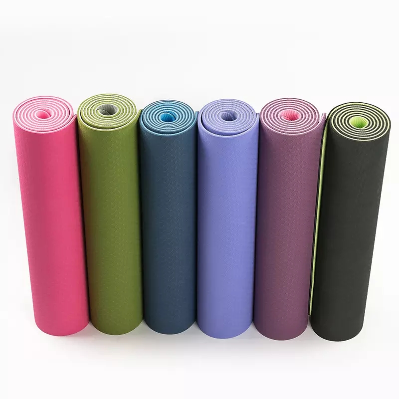 PAIDU Manufacturer BSCI TPE Yoga Mats Printed Eco Friendly Laser Waterproof