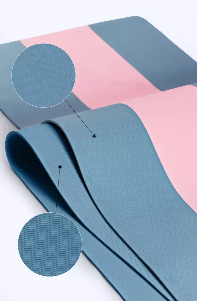 PAIDU Manufacturer BSCI 6 To 10mm Double Mix Color Yoga Mat