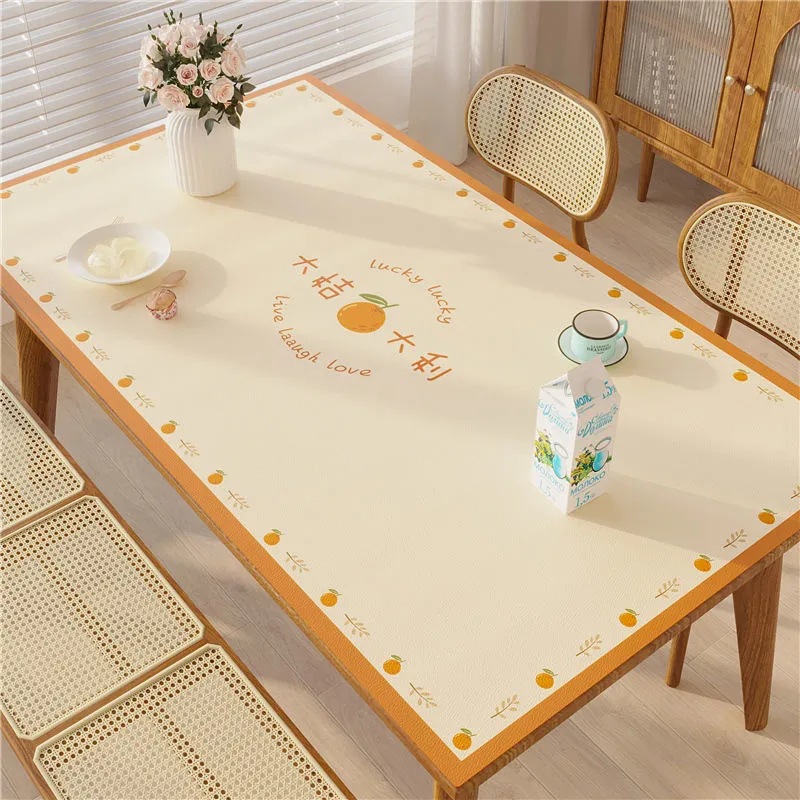 Paidu Manufacturer Luxury Tablecloth, Household Waterproof, Oil proof, Wash Free And Scald Proof Desk Mat