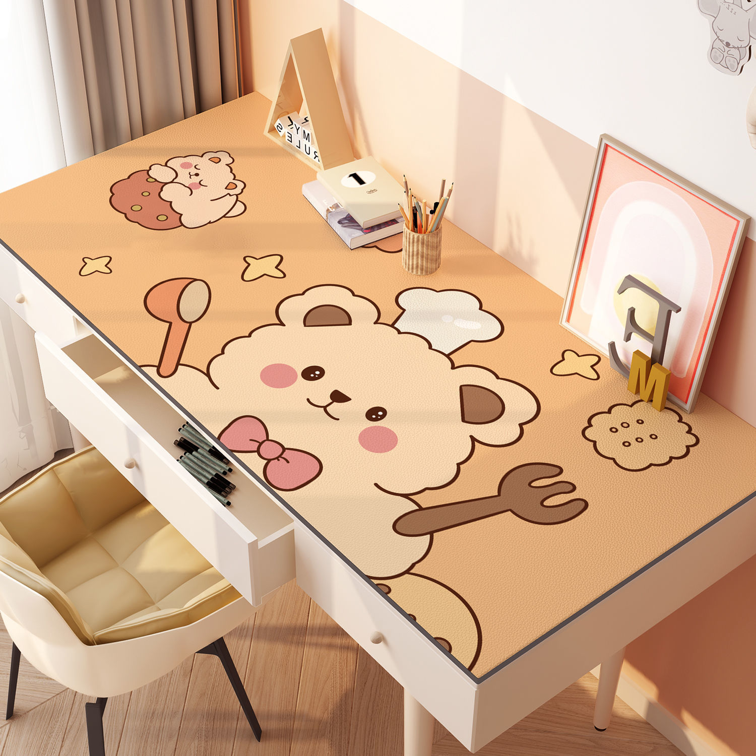 Paidu Manufacturer Cartoon Girl Dormitory Study Desk Mat