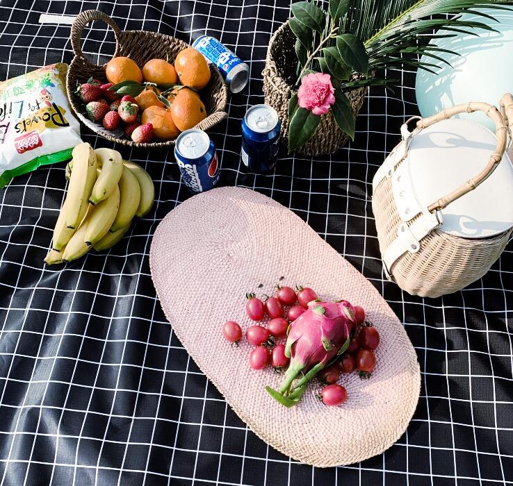 PAIDU Manufacturer BSCI Portable Picnic Mat Plaid Cloth Spring Outing Autumn Beach Mat