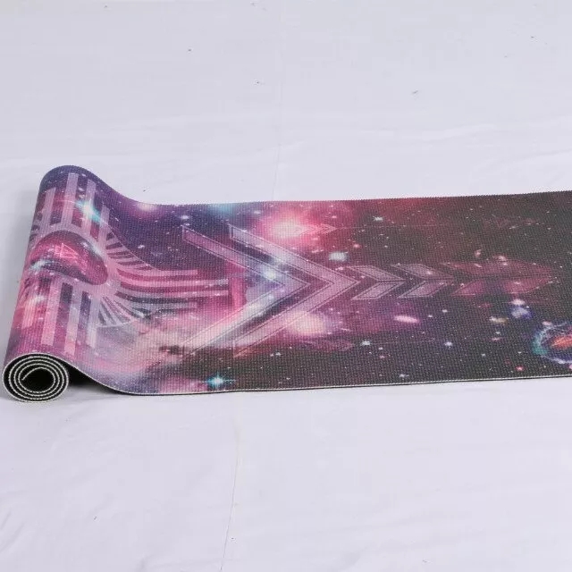 Paidu Manufacturer customize digital full color print 6mm art exercise yoga mat