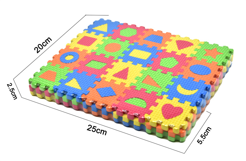 PAIDU Manufacturer BSCI EVA Foam Puzzle Game DIY Geometric Shape Puzzle Learning Education Toys for Children Kids Birthday Gift