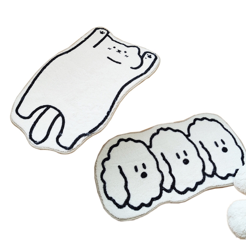 PAIDU Manufacturer BSCI Animal Area Rug Water Absorbent Bathroom Floor Carpet Foot Pad Home Decor