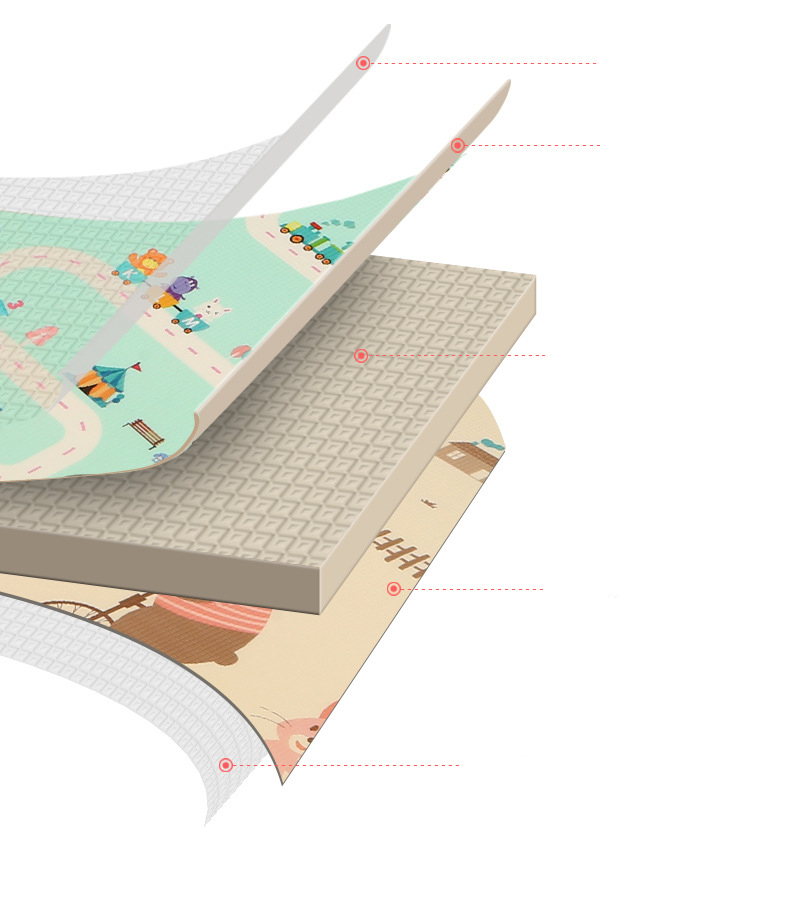 PAIDU Manufacturer EVA Baby Play Mat Cartoon Puzzle Mat Foldable Children Carpet Mat