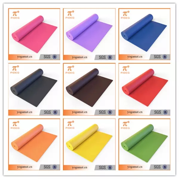 Paidu Manufacturer eco friendly printed 6mm PVC normal yoga mat for fitness