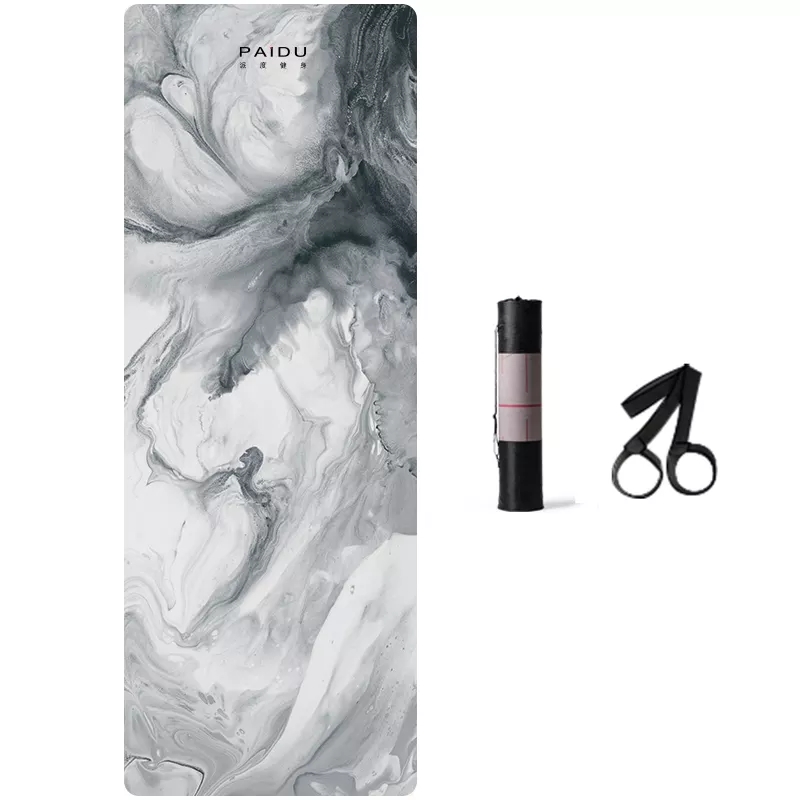 PAIDU Manufacturer BSCI Non Slip Yoga Mat Eco Friendly TPE Print with Carrying Strap for Floor Workout Fitness