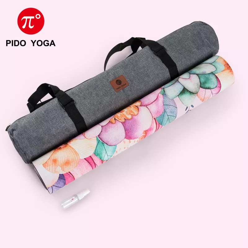 Paidu Manufacturer Microfiber Suede Surface Natural Tree Rubber Yoga Mat