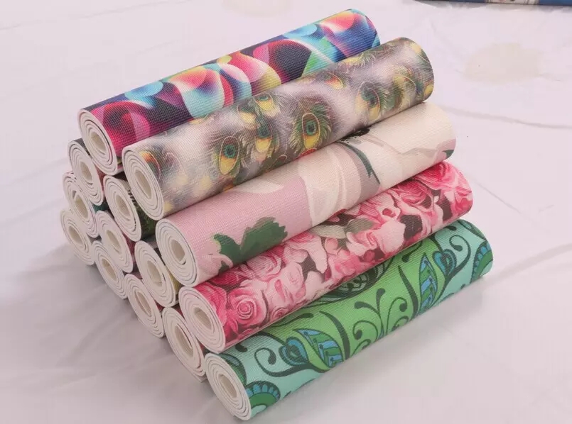 Paidu Manufacturer customize digital full color print 6mm art exercise yoga mat