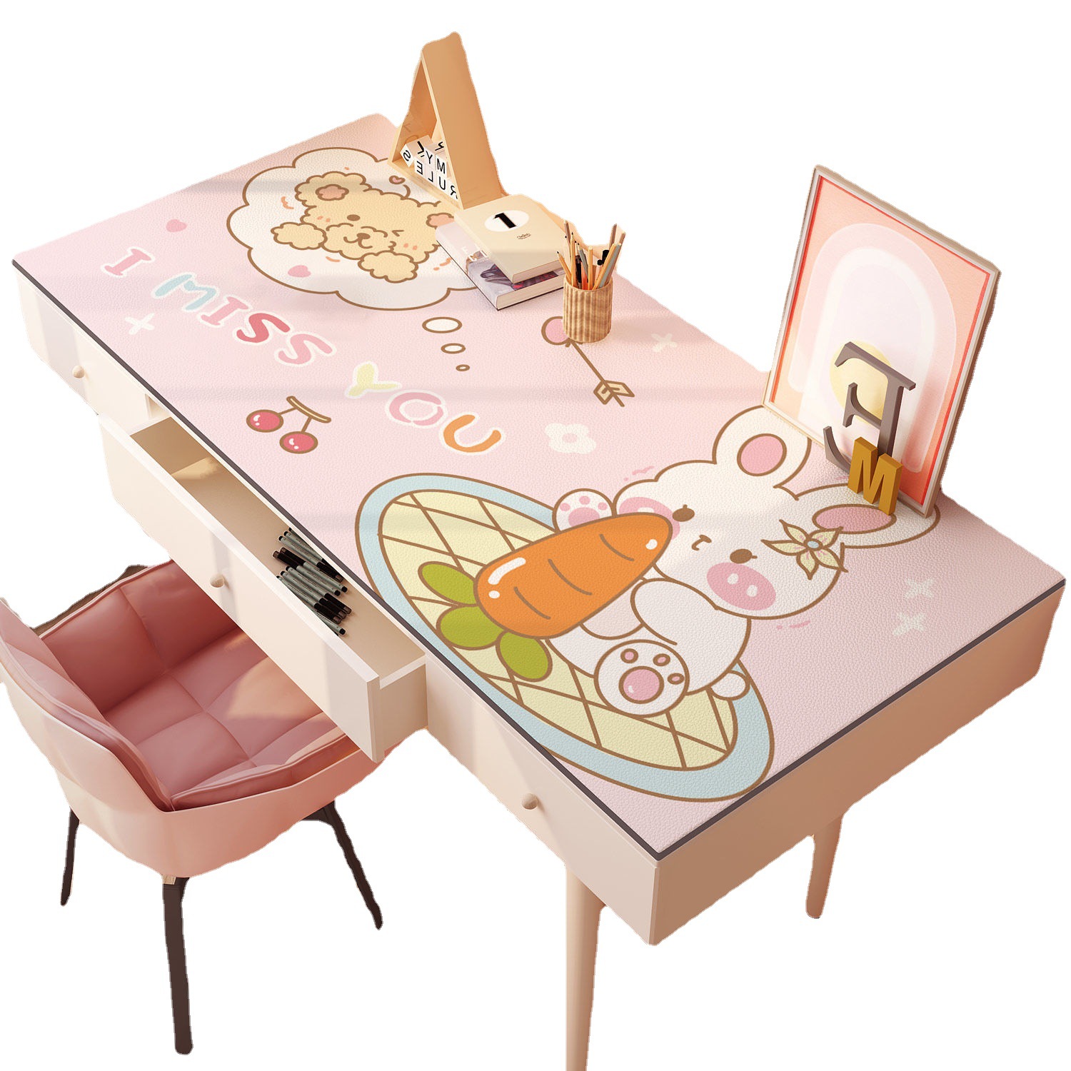 Paidu Manufacturer Cartoon Girl Dormitory Study Desk Mat