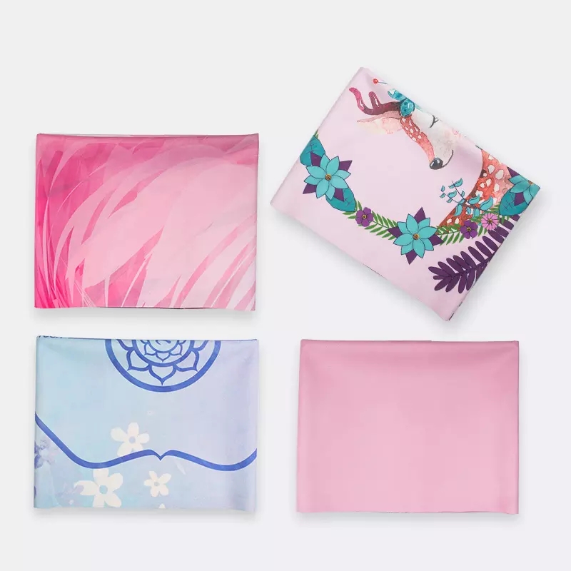 PAIDU Manufacturer BSCI Microfiber Yoga Mat Foldable Suede Travel Washable