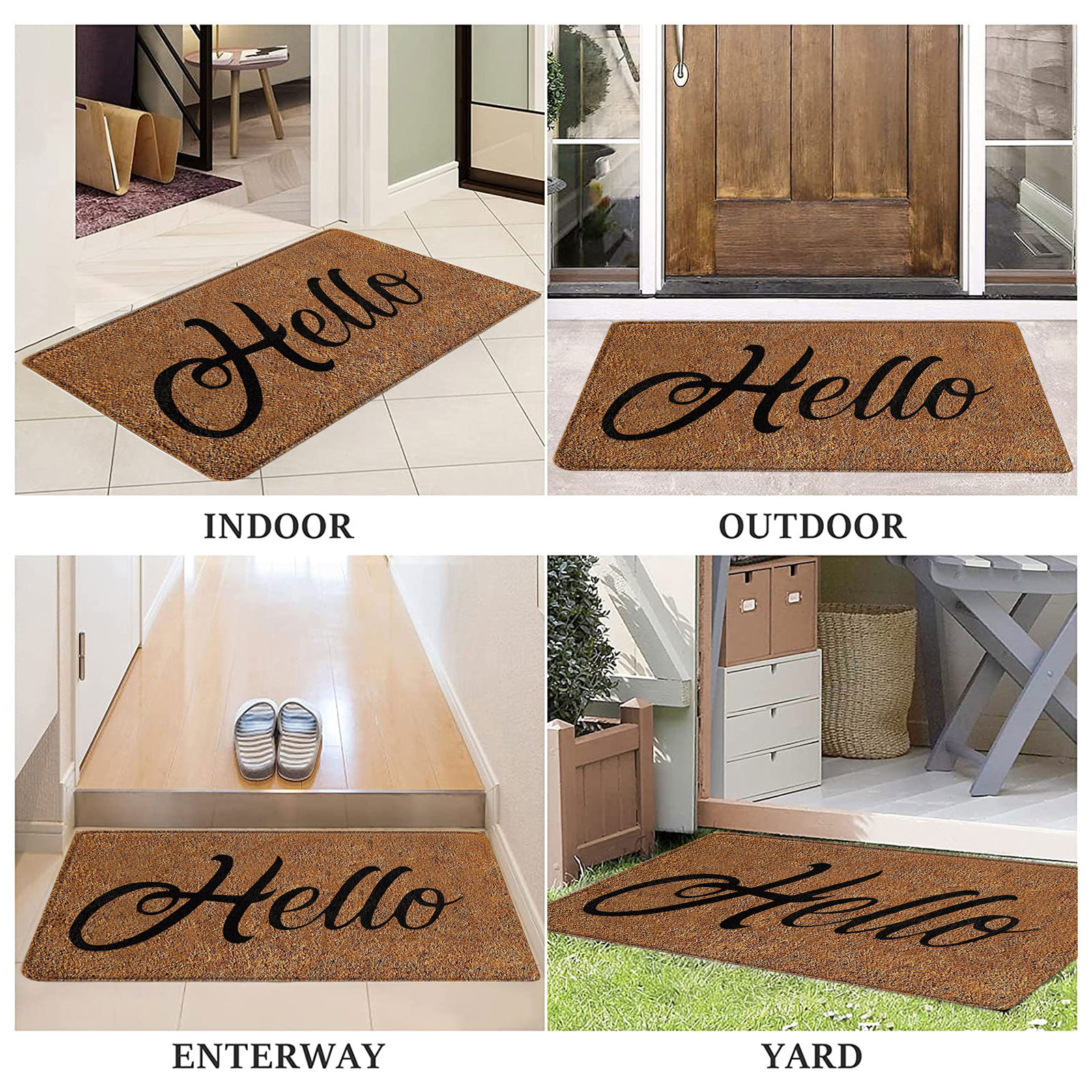 PAIDU Manufacturer BSCI Floor Mat Entrance Mat Indoor and Outdoor Water-absorbing Floor Mat Suede Anti-skid Thickening Into The Door Mat Welcome Mat