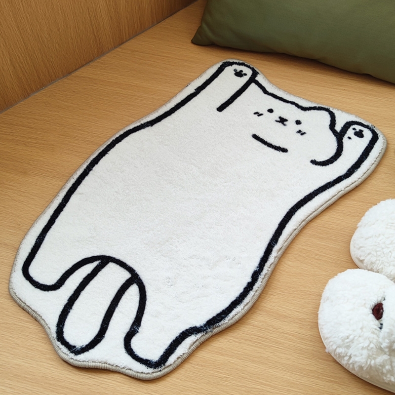 PAIDU Manufacturer BSCI Animal Area Rug Water Absorbent Bathroom Floor Carpet Foot Pad Home Decor