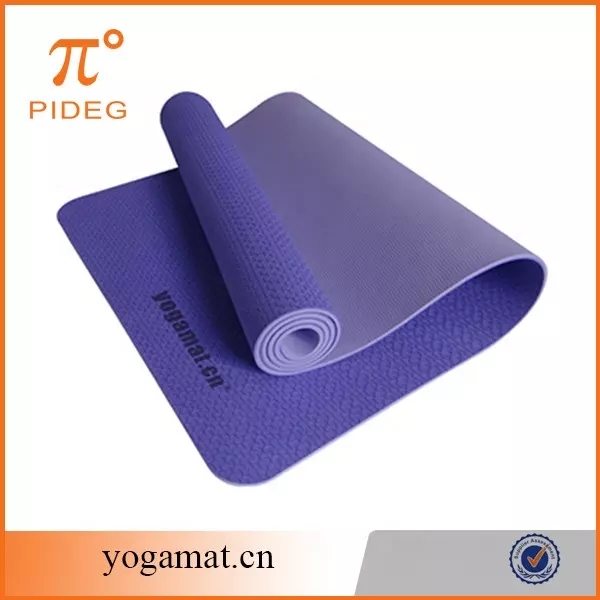 PAIDU Manufacturer BSCI TPE Two-Color Yoga Mat Female/Kids Widening Thickening Beginner Fitness Non-Slip