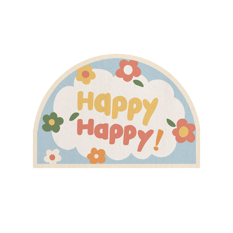 PAIDU Manufacturer BSCI Anti-slip Mat Cartoon Flower Bathroom Kitchen Bedroom Floor Mat Household Carpet Child Prayer Mat