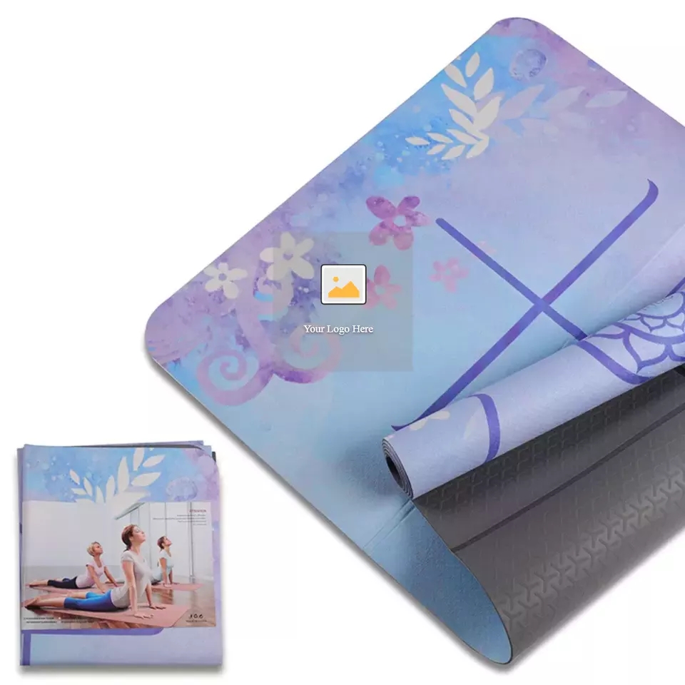 PAIDU Manufacturer BSCI TPE Yoga Mats Printed Eco Friendly Laser Waterproof