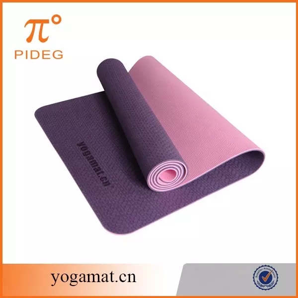 PAIDU Manufacturer BSCI TPE Two-Color Yoga Mat Female/Kids Widening Thickening Beginner Fitness Non-Slip