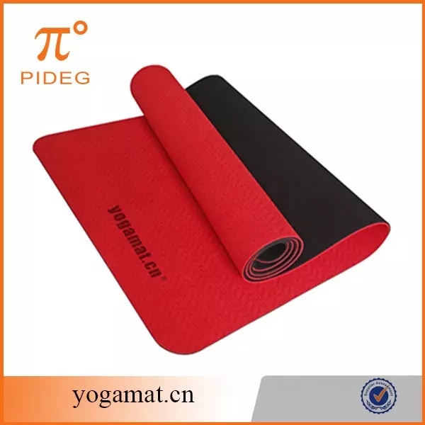 PAIDU Manufacturer BSCI TPE Two-Color Yoga Mat Female/Kids Widening Thickening Beginner Fitness Non-Slip