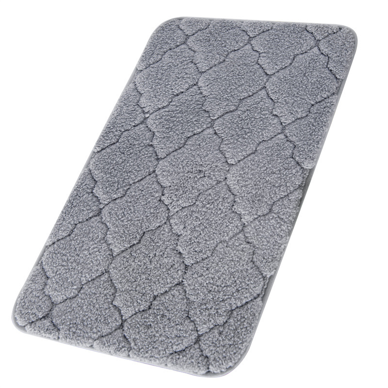 Paidu Manufacturer Soft Door Mat Non-Slip Foot Mats Polyester Non-Slip Mat Grey