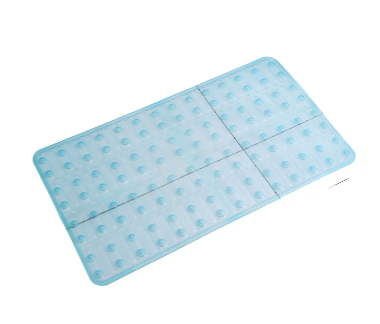 PAIDU Manufacturer 70x40cm Toliet Mat Anti Slip Bath Tub Shower Mat Sky Blue