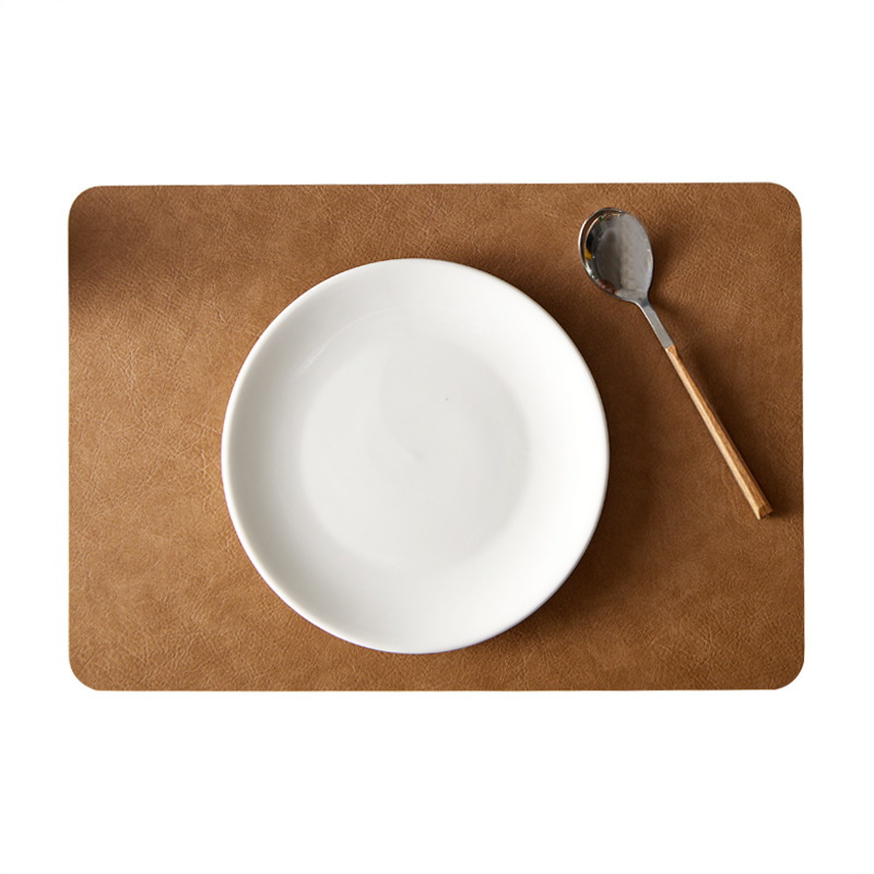 PAIDU Manufacturer Cowhide Double Sided Leather Household Use Desk Mat