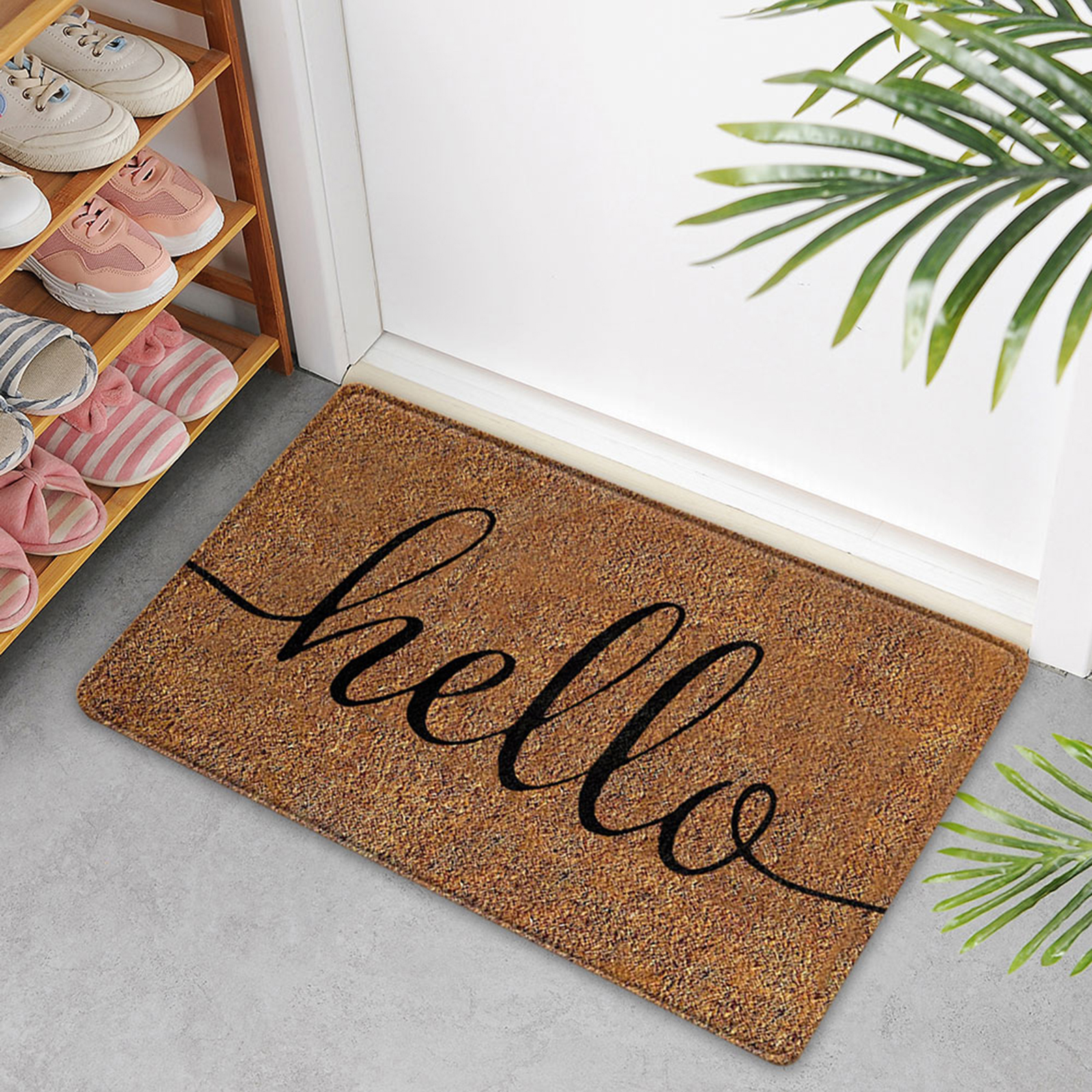 PAIDU Manufacturer BSCI Floor Mat Entrance Mat Indoor and Outdoor Water-absorbing Floor Mat Suede Anti-skid Thickening Into The Door Mat Welcome Mat