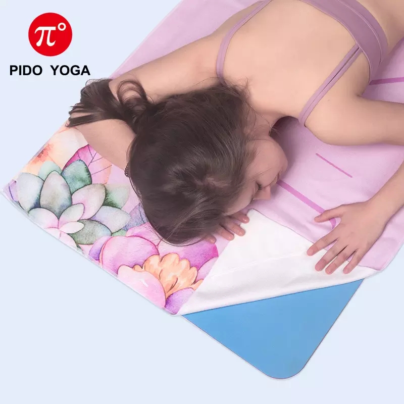 PAIDU Manufacturer BSCI Printed Hot Yoga Mat Towel Fitness Towel