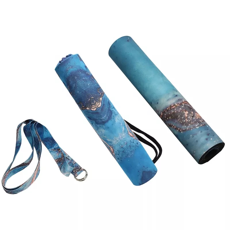 PAIDU Manufacturer BSCI Eco Friendly Suede Rubber Yoga Mat Canvas Yoga Bag Set With Strap