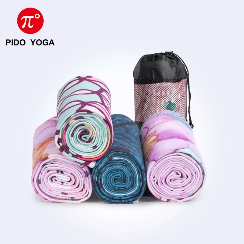 PAIDU Manufacturer BSCI Printed Hot Yoga Mat Towel Fitness Towel