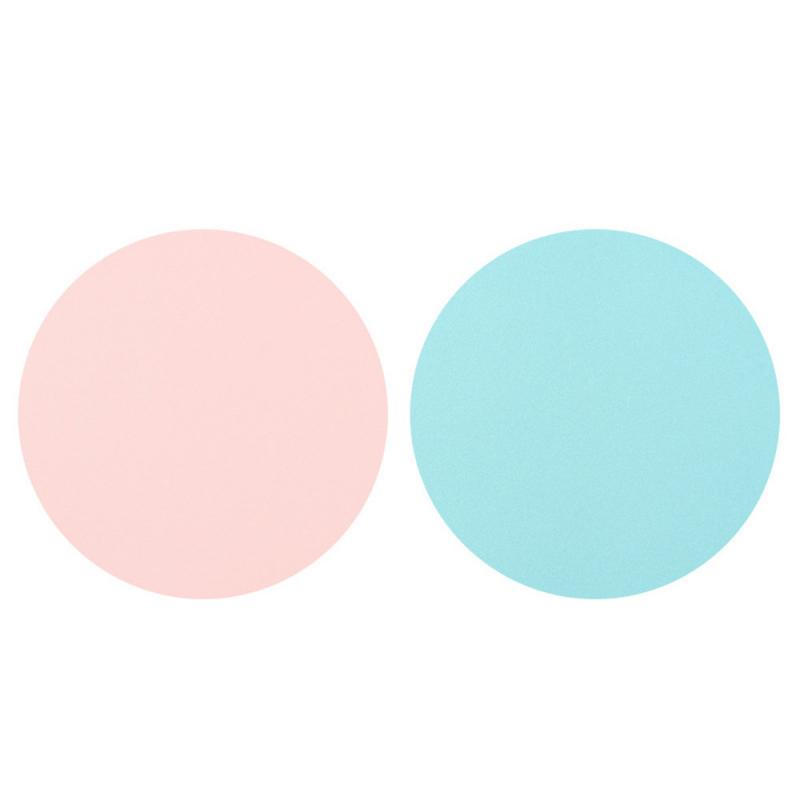 PAIDU Manufacturer BSCI Double-sided Mouse Pad Waterproof PU Leather Round Non-slip Comfortable Mouse Pad