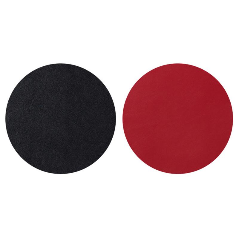 PAIDU Manufacturer BSCI Double-sided Mouse Pad Waterproof PU Leather Round Non-slip Comfortable Mouse Pad